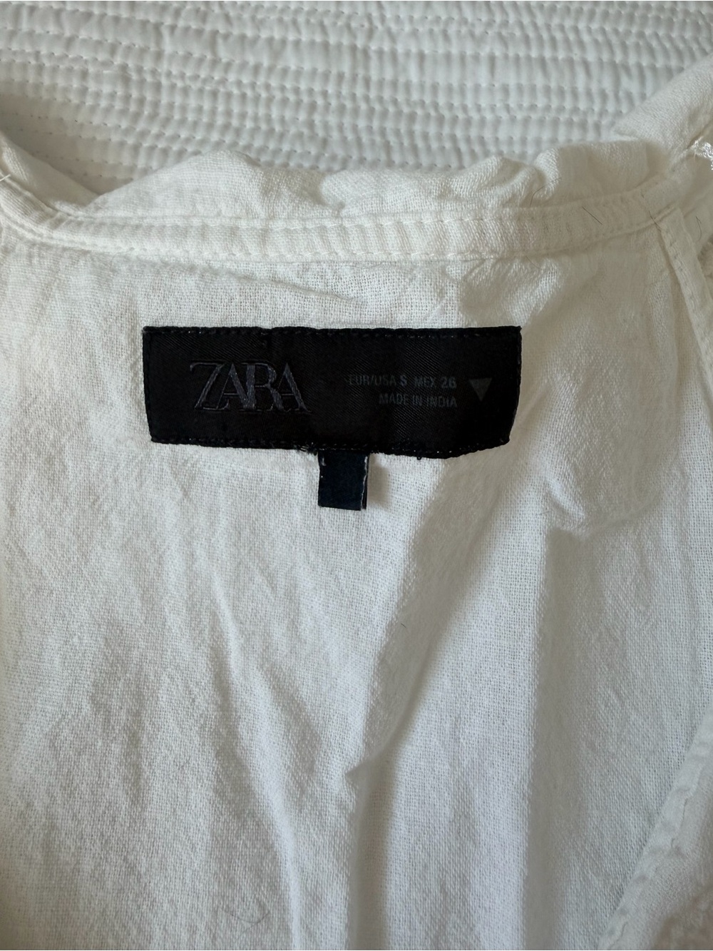 Zara Cream Ruffled Button-Front Camisole - Picture 2 of 5